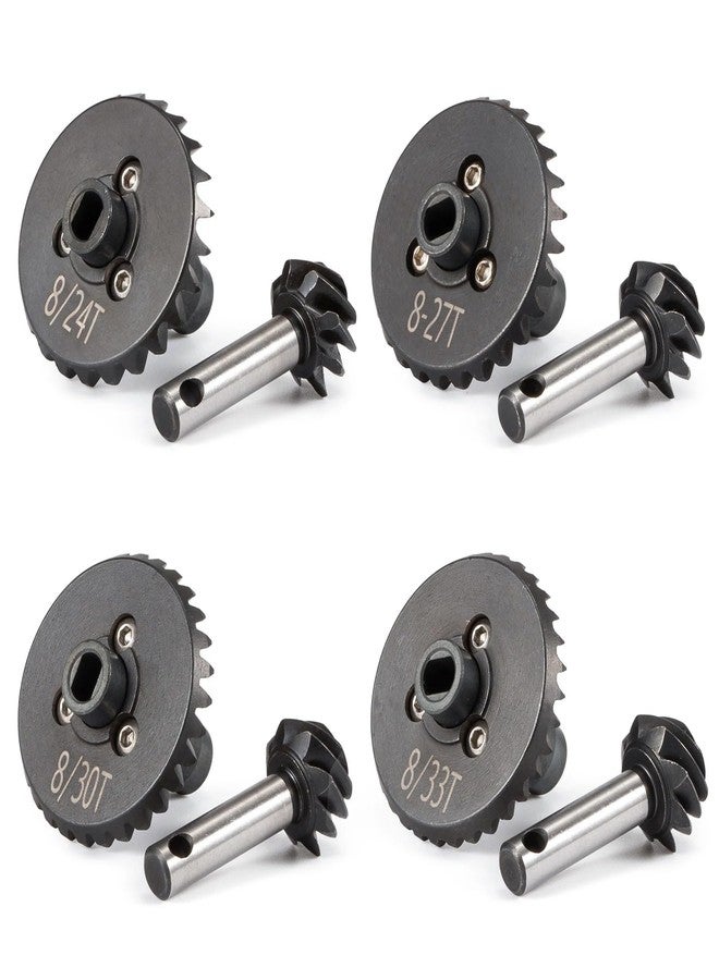 CobraCrawler Overdrive Underdrive Helical Axle Gear Set 24/8T 27/8T 30/8T 33/8T for Axial SCX10 AR44 AR45 Capra Axle VS4-10 F9 Phoenix F10 (24T 8T) - Image 1